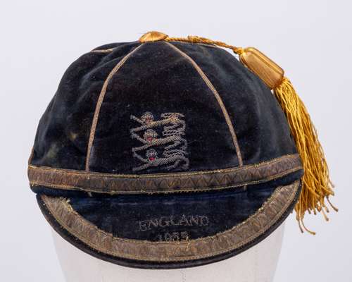 Alex Dawson blue England School Boy cap, 1955