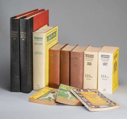 A collection of John Wisden's Cricketers' Almanacks,
 for 1949 to 2019, lacking only 1953, hardbacks except for 1977, 1983, 1984, 1987, 1988, 1989, co