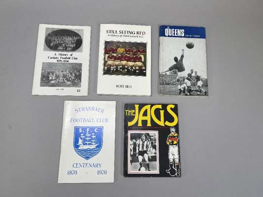 Interesting collection of Scottish Club publications, Club histories, 
 include A history of Cowlairs 1876-1896, Queens 1919-1969, Stranraer 1870-1970