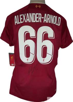 Trent Alexander Arnold Liverpool signed 2019-20 Premier League season winning shirt, 
 brand new official Liverpool FC merchandise with tags still att