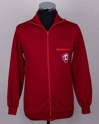 Maroon Dynamo Berlin players tracksuit top, 1980s