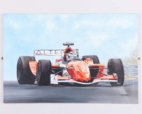 Two Nigel Mansell Canvas Displays