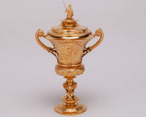 Trophy for a military horse race in Gibraltar in 1869