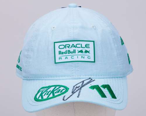 Sergio Perez Signed Red Bull Racing Mexican Grand Prix Special Edition Cap - New