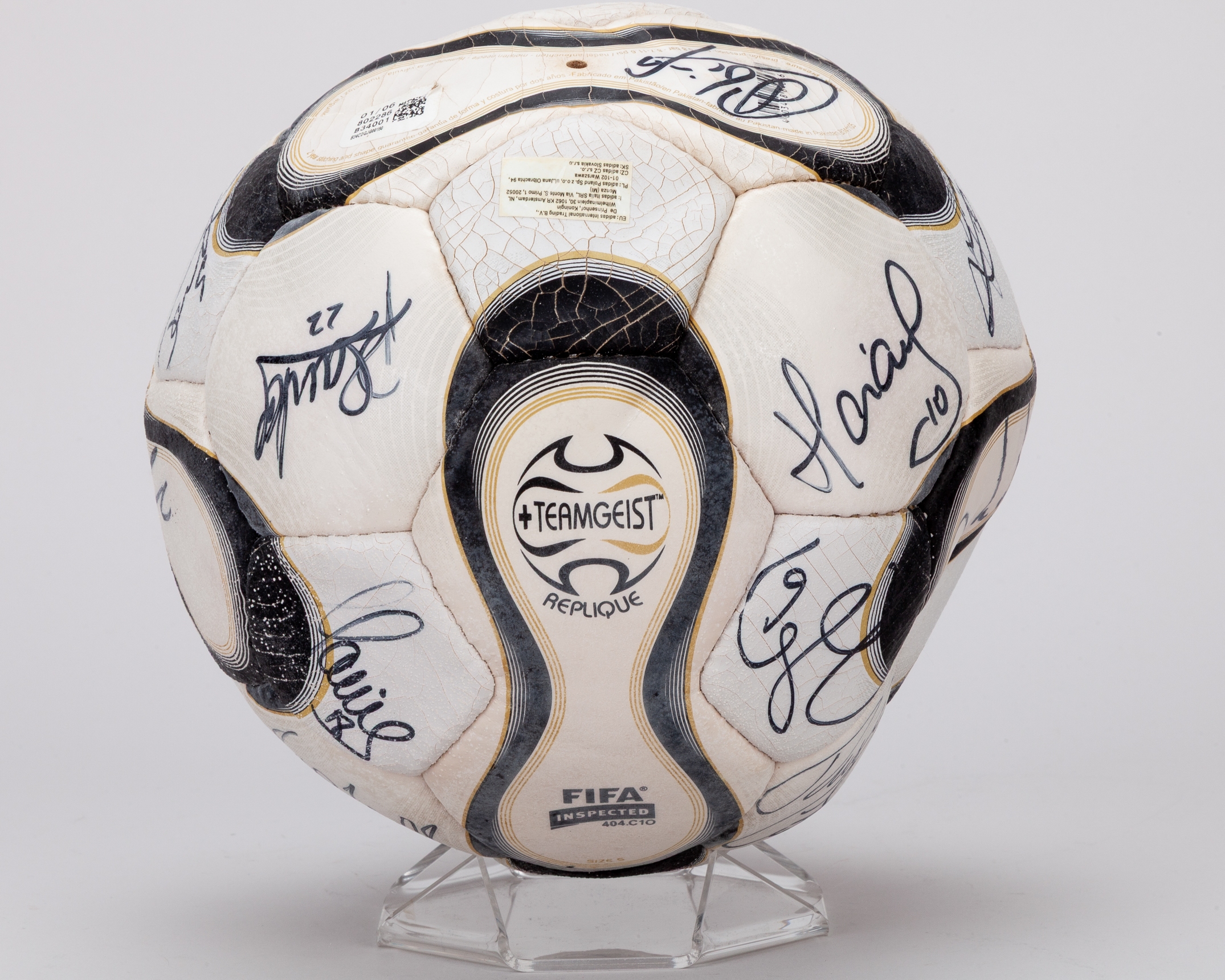 2006 World Cup Portugal autographed official replica of the 2006