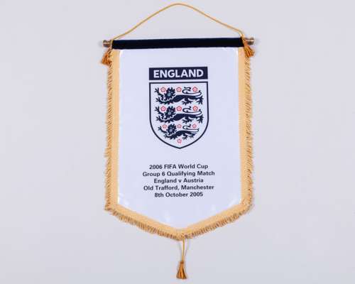 An England v. Austria pennant, 8th October 2005