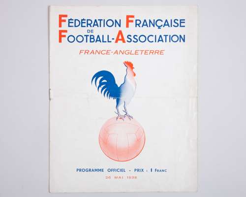 France v. England International match programme, 26th May 1938