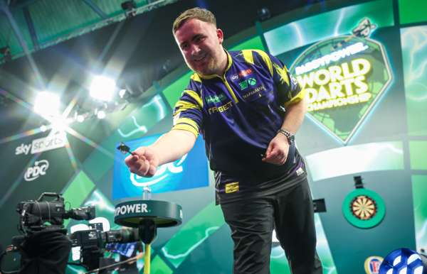 Luke Littler v. Mensur Suljovic Round 3, match-used dartboard