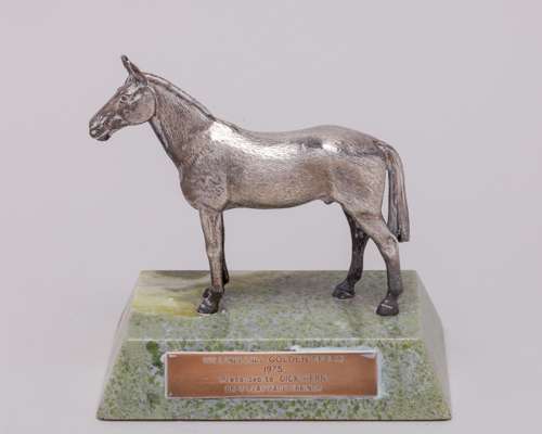 Best Flat Race Trainer Award presented to Dick Hern in 1975