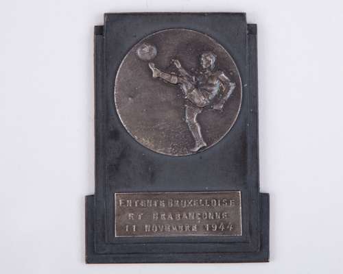 Jack Rowley metal 1944 Entente Bruxelloise Et Brabanconne medallion 11/11/1944,