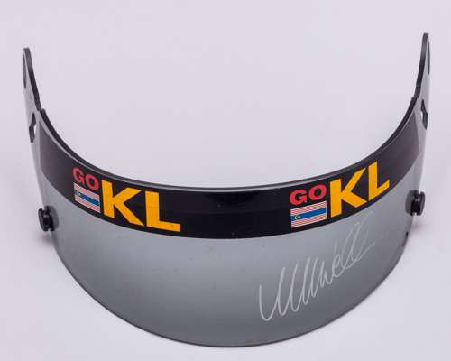 Mark Webber 2002 Signed Minardi Used Visor