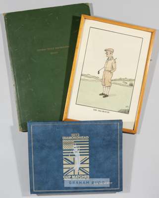 Two photograph albums relating to the golfer Tom Haliburton,
 the first with green leather cover and gilt tooled THOMAS BRUCE HALIBURTON 1915-1975, fe