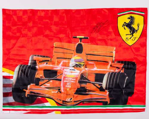 Michael Schumacher Signed Ferrari Flag