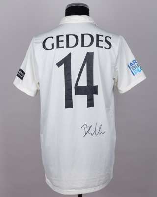 Ben Geddes Middlesex CCC No.14 match worn shirt v. Gloucestershire CCC, Lord's 2025