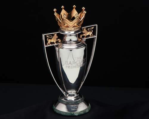 A silver and silver-gilt scale-replica of the The Barclays Premiership trophy, 2012