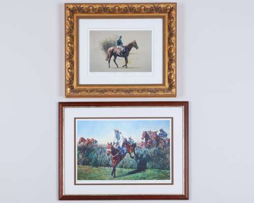 Two limited edition horse racing prints by Adrian Dent (British, 1966)