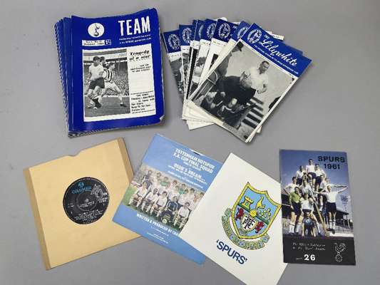 Tottenham Hotspur collection Spurs Supporters Club publication 'The Lillywhite',
 include rare early editions vol.1 No.3-6 1950-51 (3), then 1960-61 (