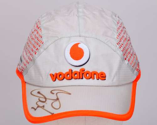 Jenson Button Signed Vodafone McLaren Mercedes Cap