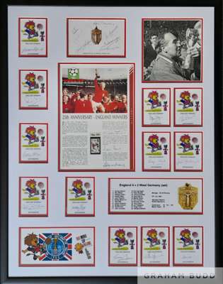 England 1966 World Cup Winning display captures the full 22 man squad plus manager