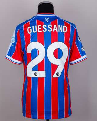Evann Guessand No.29 Crystal Palace v. Leeds United match worn shirt