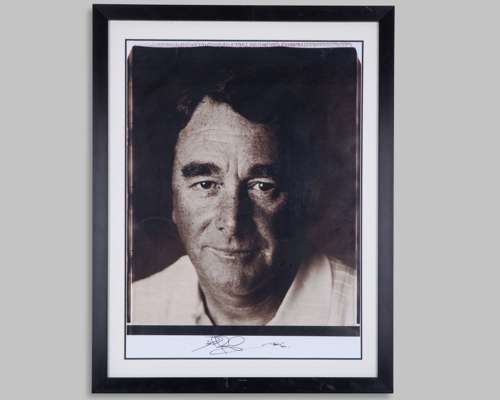 Nigel Mansell Signed Black & White OPUS Framed Print