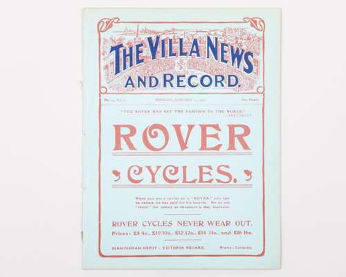 West Bromwich Albion v. Stoke, F.A.Cup 2nd replay, match programme, 21st January 1907
