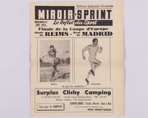 Reims v. Real Madrid European Cup Final Miroir Sprint special edition, 13th June 1956