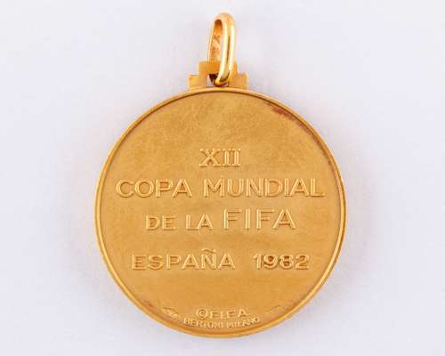 1982 FIFA World Cup Final gold winners medal