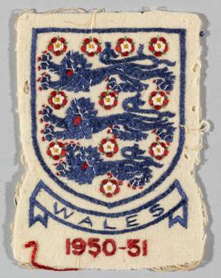 England jersey badge worn by Eddie Baily, 1950-51,
 from the shirt worn by Eddie Baily in the game v Wales 1950/51

 Bailey played 9 games for England