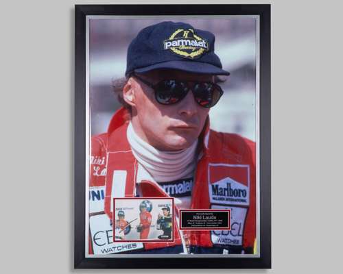 Niki Lauda Signed McLaren Framed Photo Display