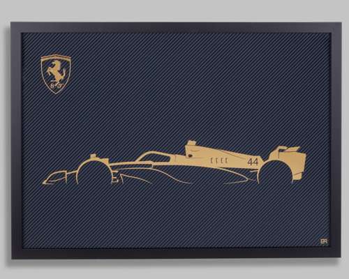 Lewis Hamilton Gold Leaf Limited Edition Framed Artwork - Edition Number 1