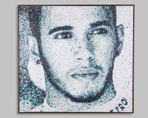 Original Artwork of Lewis Hamilton - by Artist Nikki Douthwaite