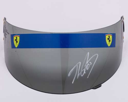Alain Prost 1991 Signed Ferrari Test Used Shoei Visor