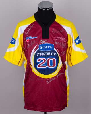Sir Andrew Strauss Northern Knights Cricket team, match issued squad signed shirt 2007