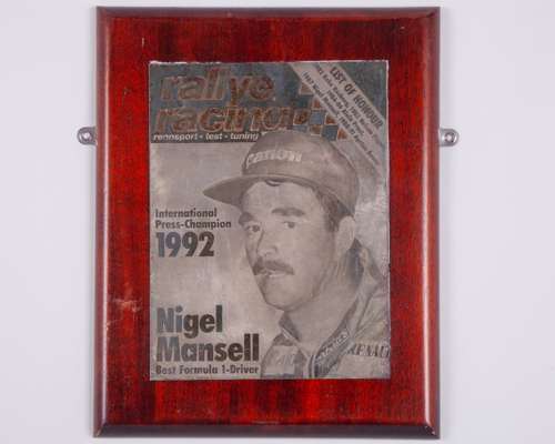 Nigel Mansell 1992 Formula One World Champion Display