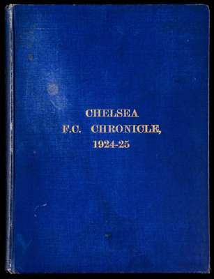 Bound volume of Chelsea FC programmes season 1924-25, all Football League Division 2 and London Combination reserves fixtures, the volume also contain