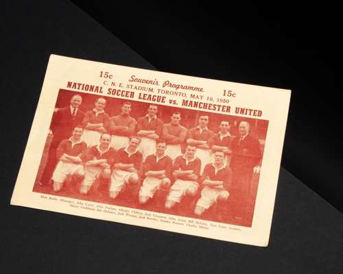 Jack Rowley extremely rare National Soccer League v. Manchester United tour programme, 1950