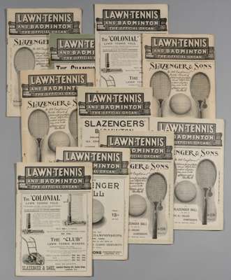 A collection of ten early editions of the “Lawn Tennis and Badminton Magazine”, circa 1906, 
 containing interesting club and player articles and adve