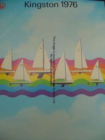 'Kingston 1976' an official poster for the sailing at the Montreal Olympic Games