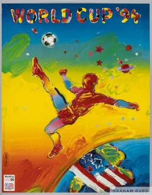 World Cup '94 poster by Peter Max
 71 by 55cm