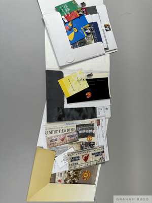 Nice collection of Manchester United press packs
 comprising Monaco Super Cup, Champions League 1999, Super Cup v. Lazio, 1999, UEFA Super Cup Final R