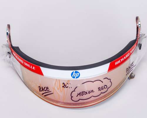 Carlos Sainz 2024 Ferrari SignedMexican Grand Prix Race Used Visor