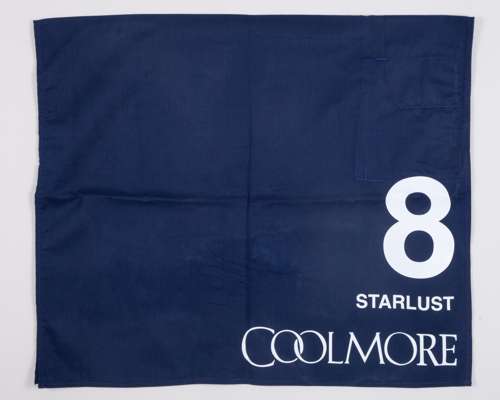 No.8 number cloth worn by Starlust in the 2024 Coolmore Nunthorpe Stakes at York