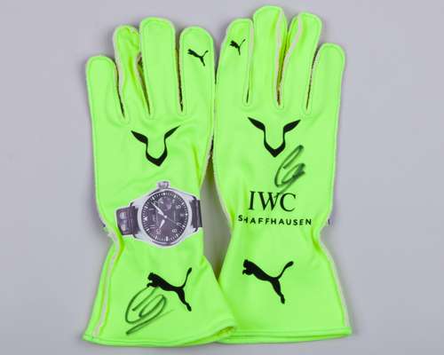 Lewis Hamilton Signed Mercedes Team Issued Gloves
