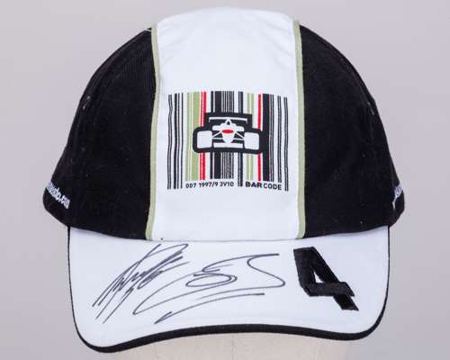 Jenson Button & Takuma Sato Signed BAR Honda Cap - New With Tag