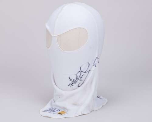 Nigel Mansell Signed 2025 Goodwood Festival of Speed Used Balaclava.