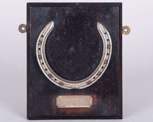 A Brown Jack racing plate