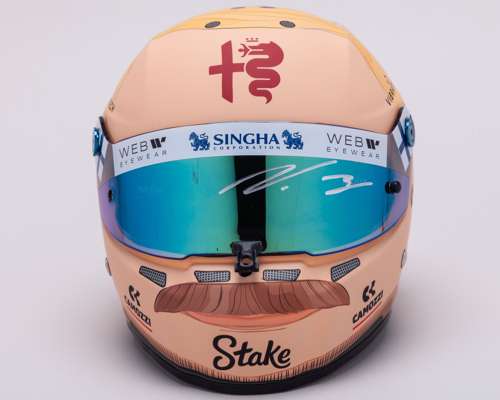 Valtteri Bottas Signed Alfa Romeo F1 Team Stake 1:2 Scale Stilo Helmet