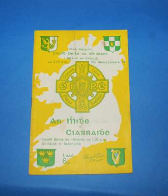 Three All-Ireland G.A.A. final match programmes, 
 comprising a Meath v. Kerry, 1954 G.A.A, programme, 26th September 1954; Dublin v. Kerry, 1955 G.A.