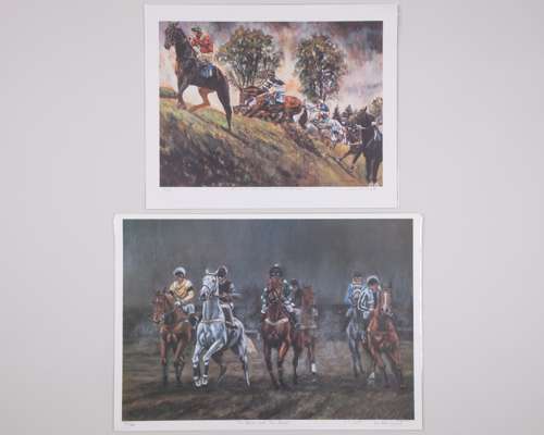 Four horse racing prints by David Dent (British, b.1959) and Adrian Dent (British, b.1966)